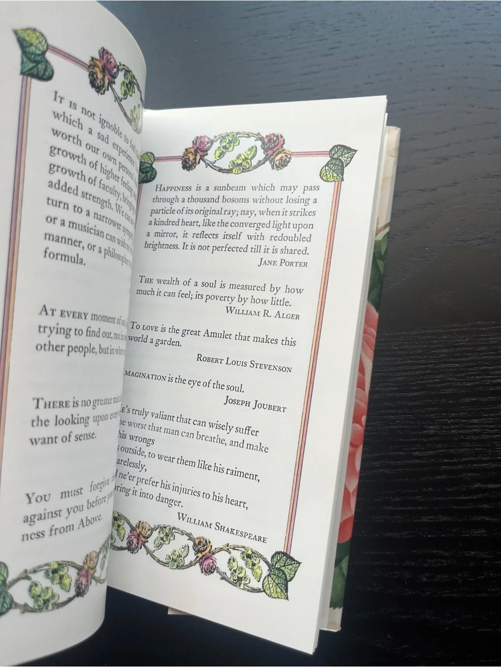 Peter Pauper Press Vintage Floral Hardcover Book The Understanding Heart